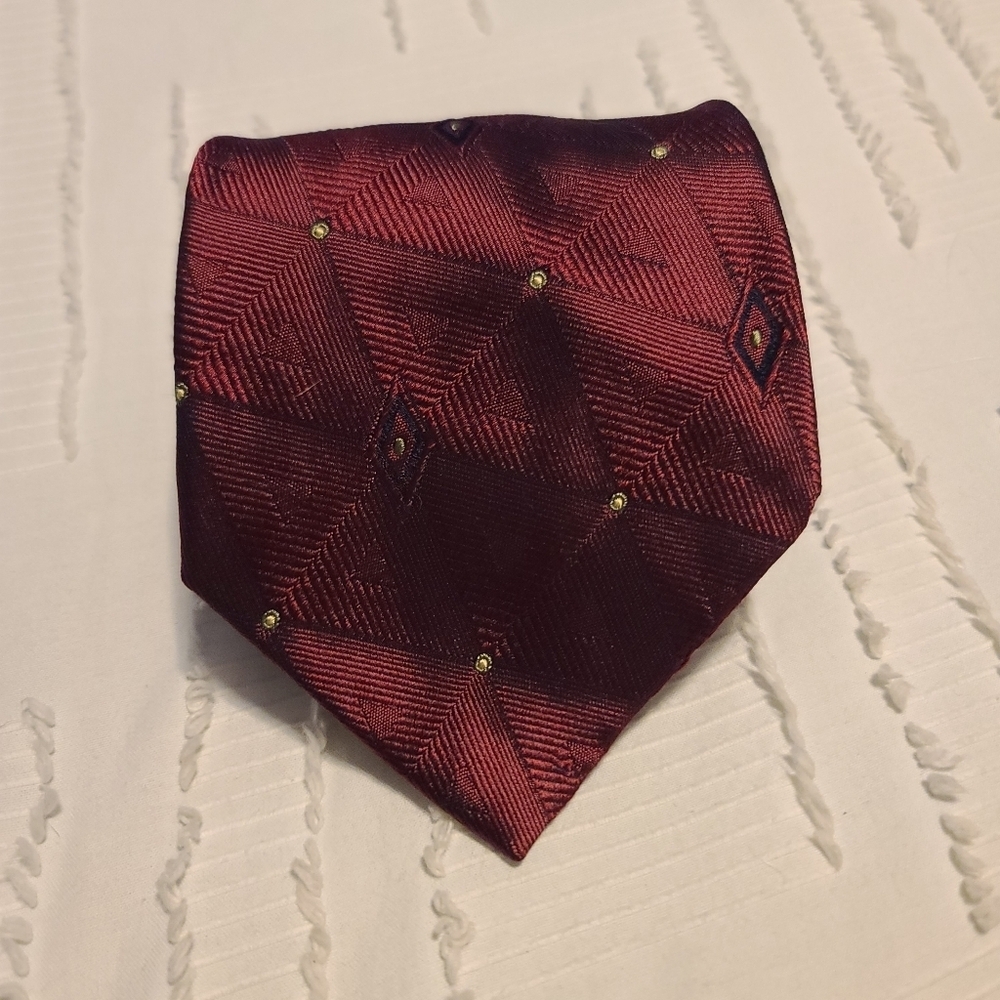 Nautica Burgundy Silk Neck Tie